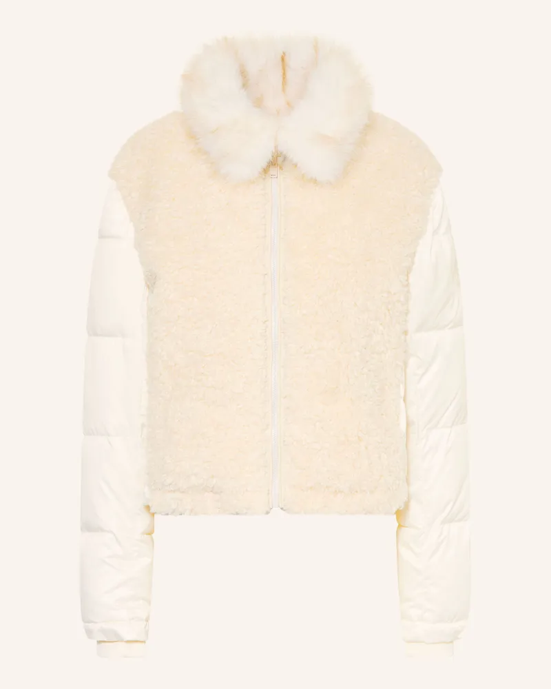 RINO & PELLE Steppjacke Balbo Im Materialmix weiss Weiss