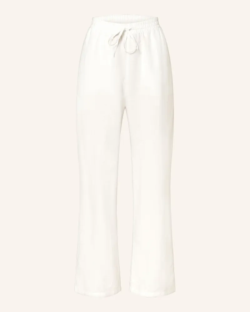 Marc O'Polo Marlenehose mit Leinen Weiss