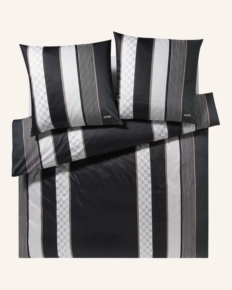 JOOP! Bettwäsche Cornflower Stripes schwarz Schwarz