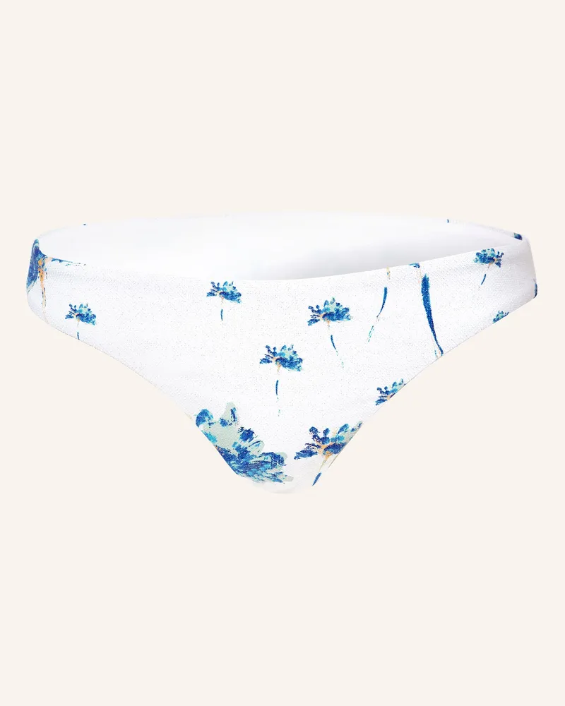 Vilebrequin Basic-Bikini-Hose HERBIER SHINY FRISE mit Glitzergarn Weiss