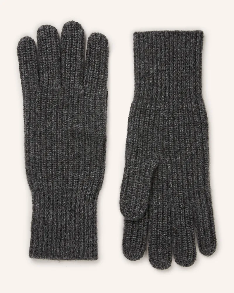 Mrs & HUGS Handschuhe Mit Cashmere grau Grau