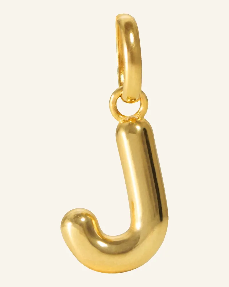 POMPIDOU Anhänger Puffy Letter J By Glambou gold Gold