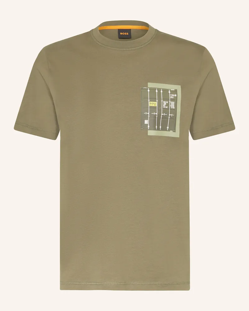 HUGO BOSS T-Shirt TE_CONTAINER Grün