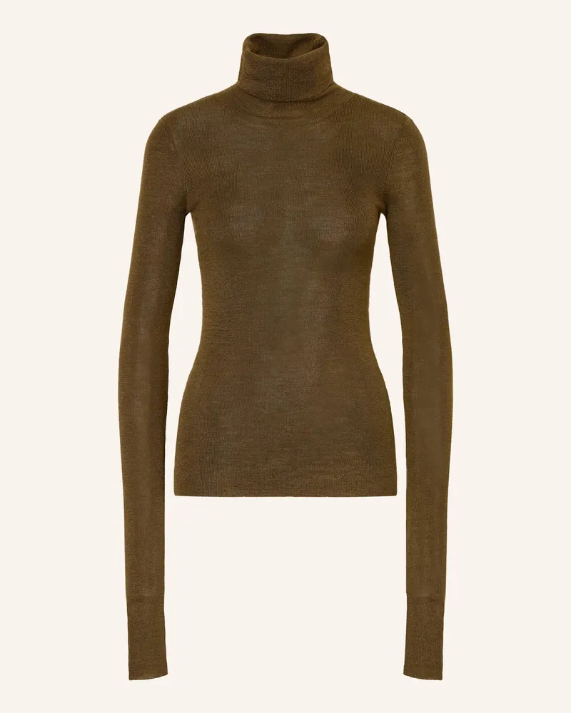 FRANKIE Shop Rollkragenpullover Utica gruen Oliv