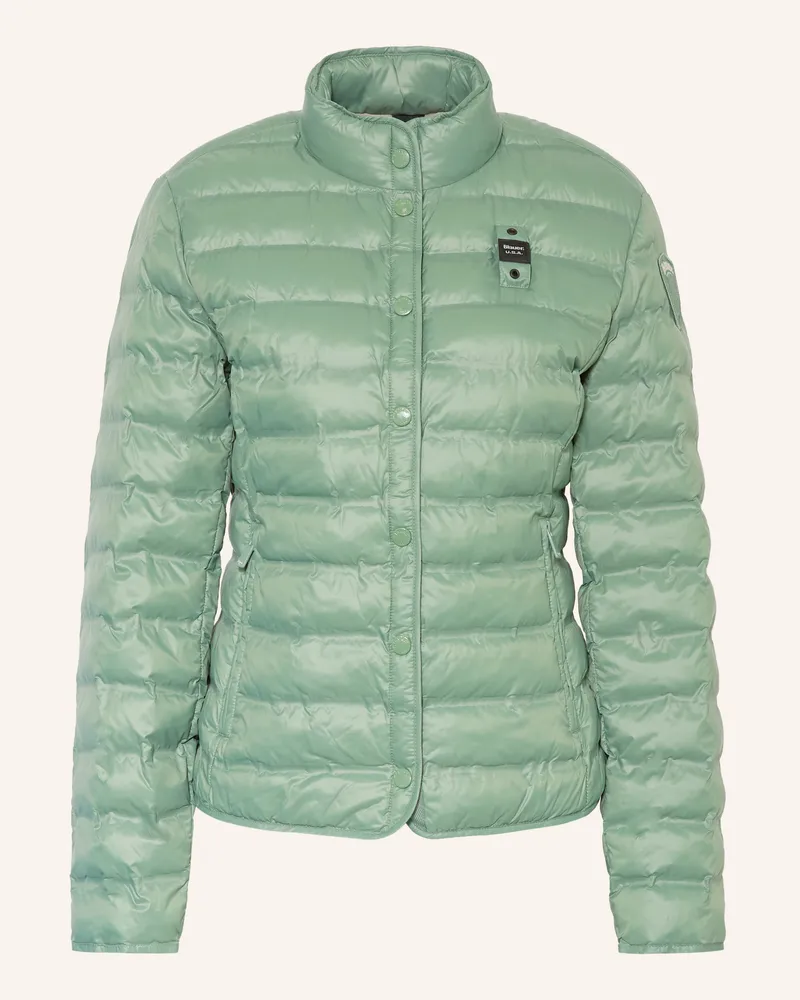 Blauer Steppjacke MOON Hellgrün