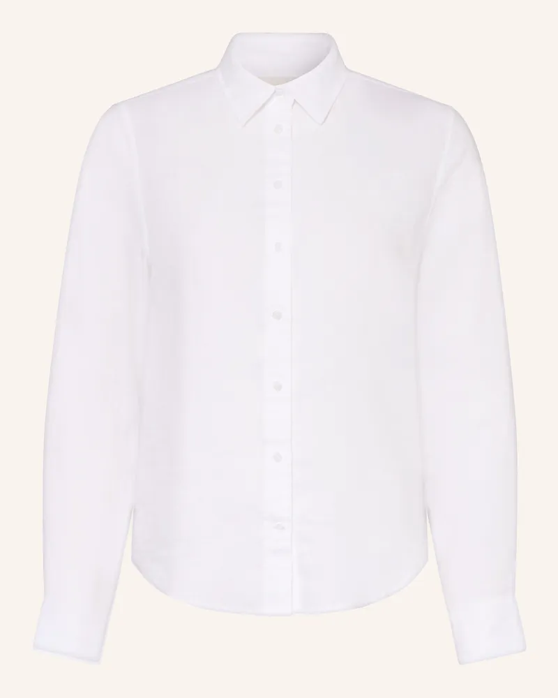 Gant Hemdbluse Aus Leinen weiss Weiss