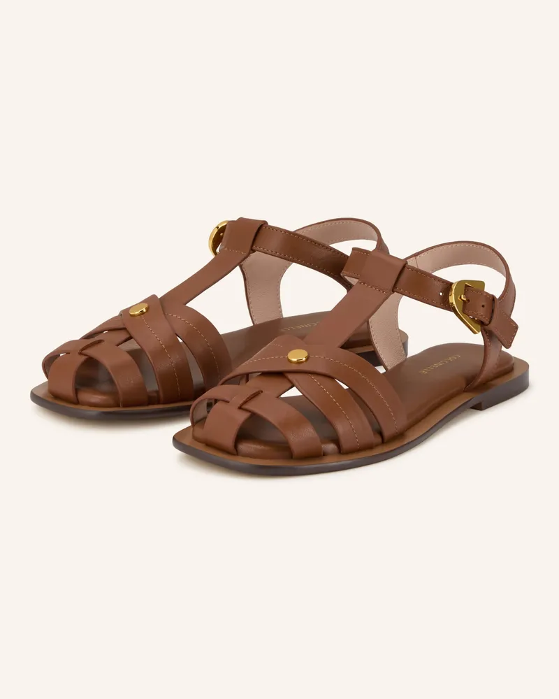 Coccinelle Sandalen braun Cognac