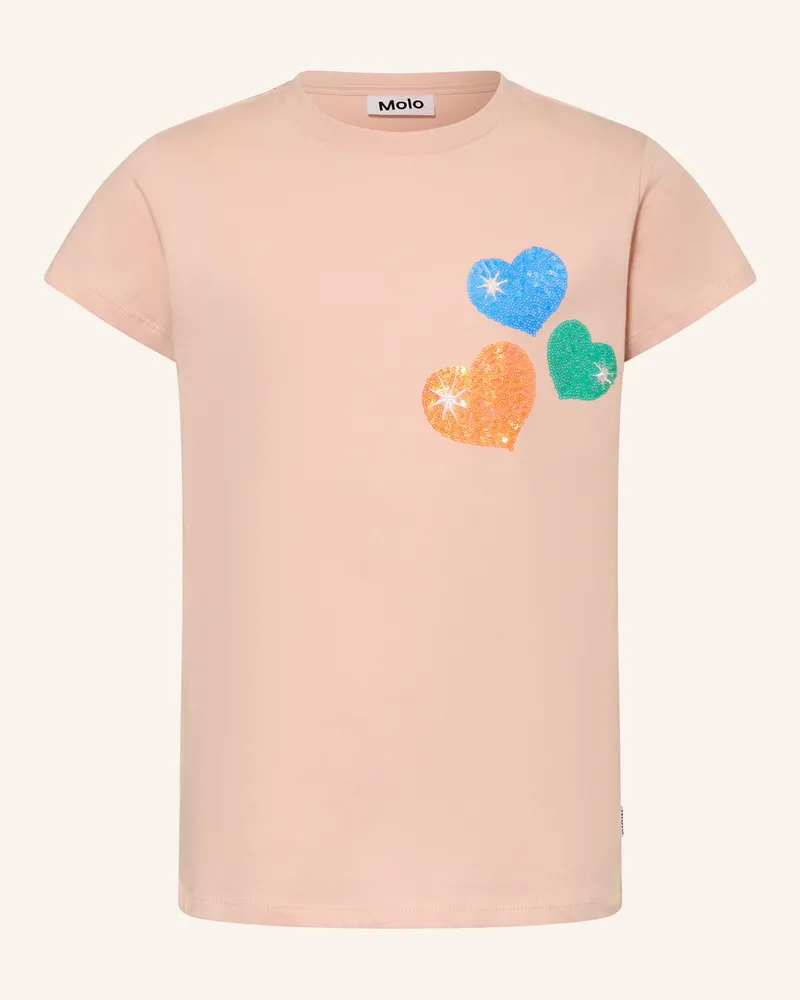 Molo T-Shirt Ranva Mit Pailletten rosa Hellrosa