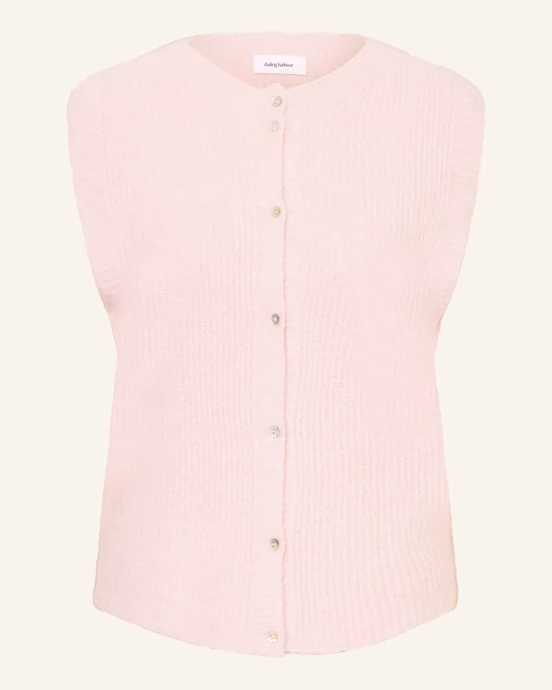 Darling Harbour Strickweste Mit Alpaka rosa Hellrosa