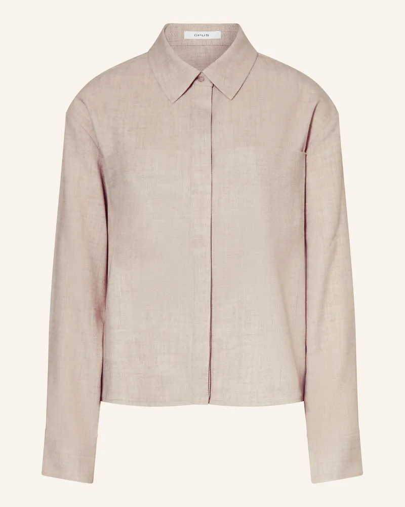 OPUS Hemdbluse FELANGE Hellbraun