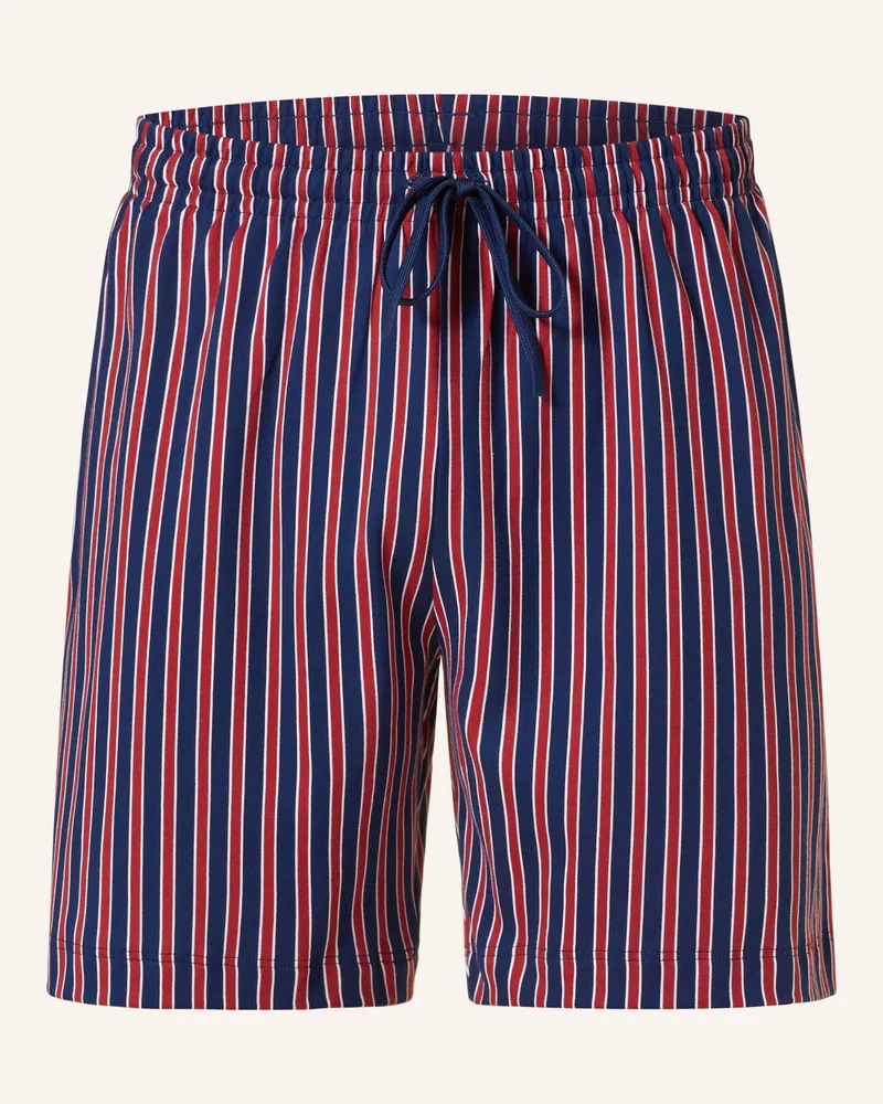 Mey Schlafshorts Serie GRAPHIC STRIPES Dunkelblau