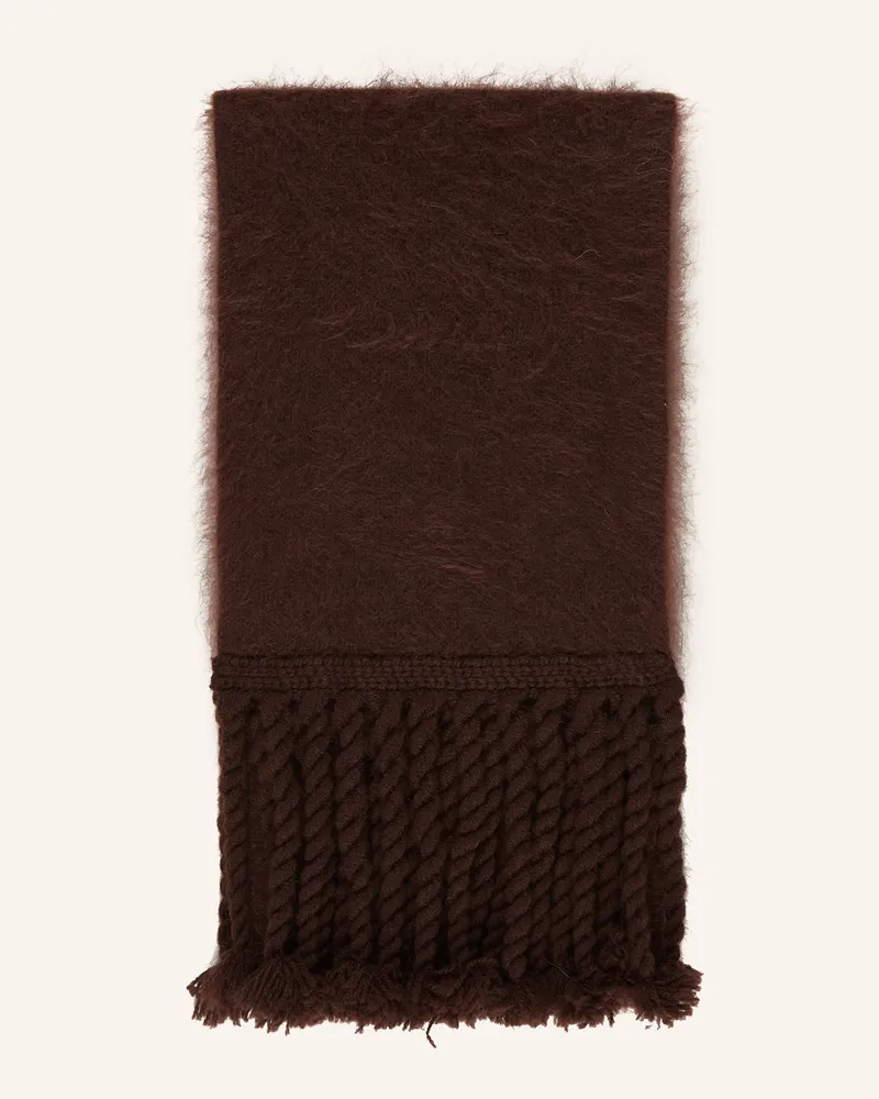 Dorothee Schumacher Schal FLUFFY STATEMENT mit Cashmere Dunkelrot
