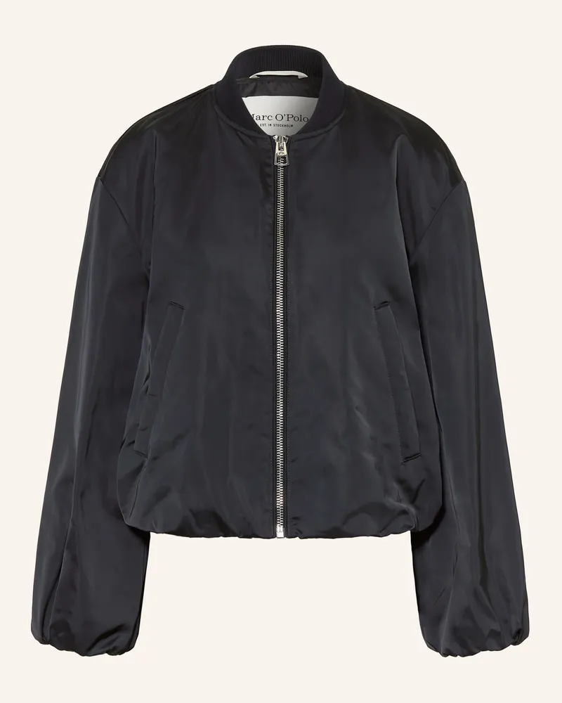Marc O'Polo Satinblouson blau Schwarz