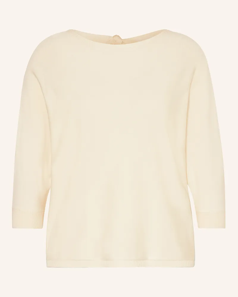 COMMA Pullover mit 3/4-Arm Ecru