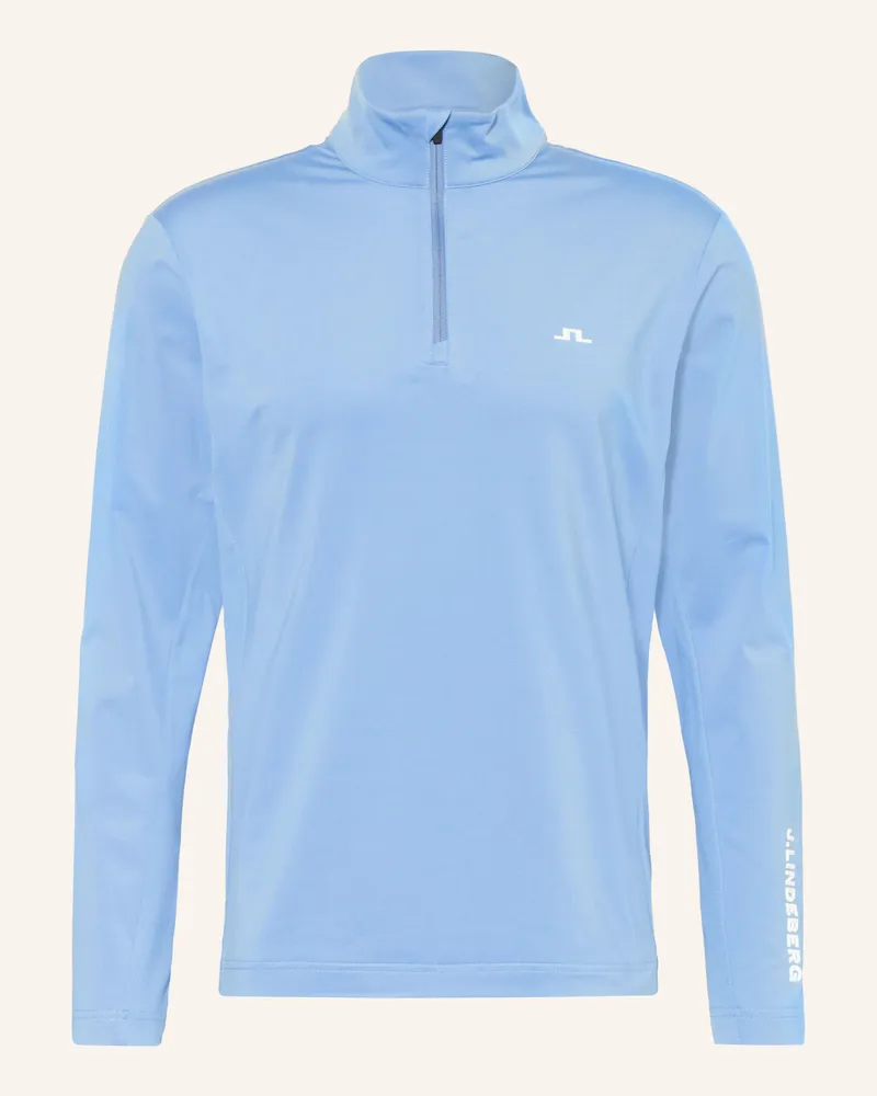 J.Lindeberg Funktionsshirt blau Hellblau