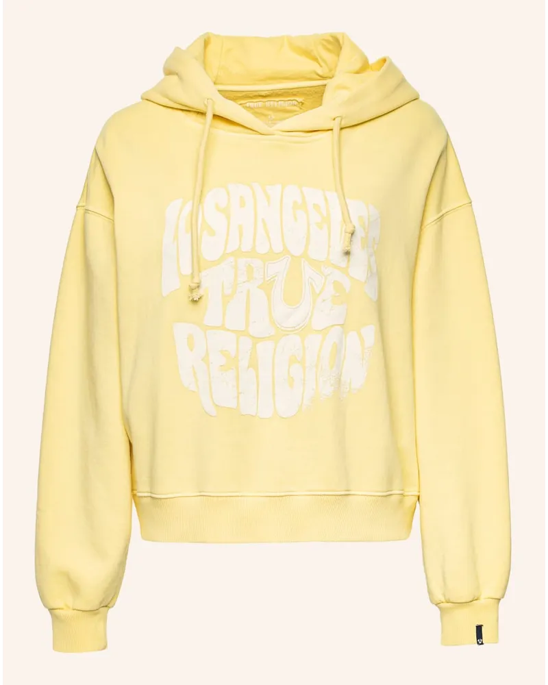 True Religion Hoodie LOSANGELES TRUE Gelb