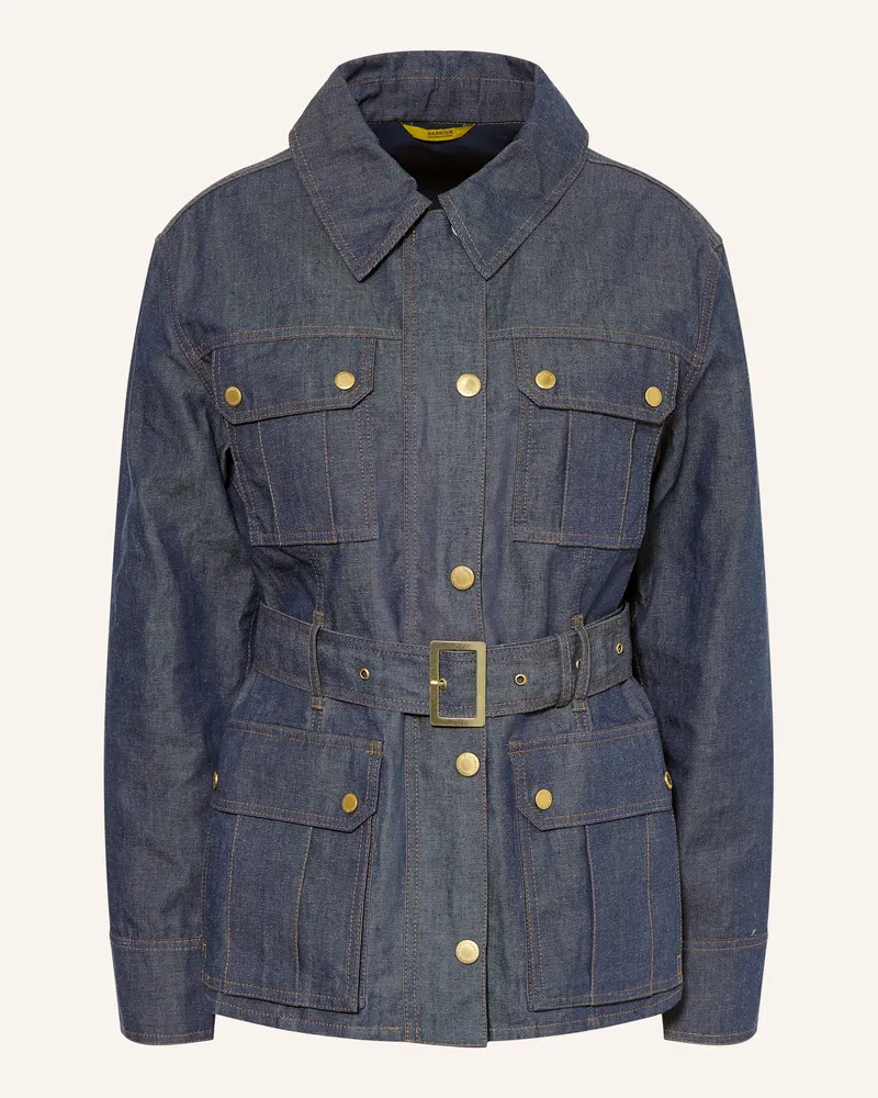 Barbour Jeansjacke blau Dunkelblau