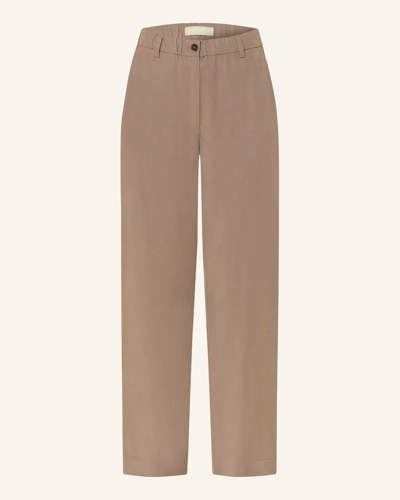 Marc O'Polo Hose Minu Barrel braun Taupe