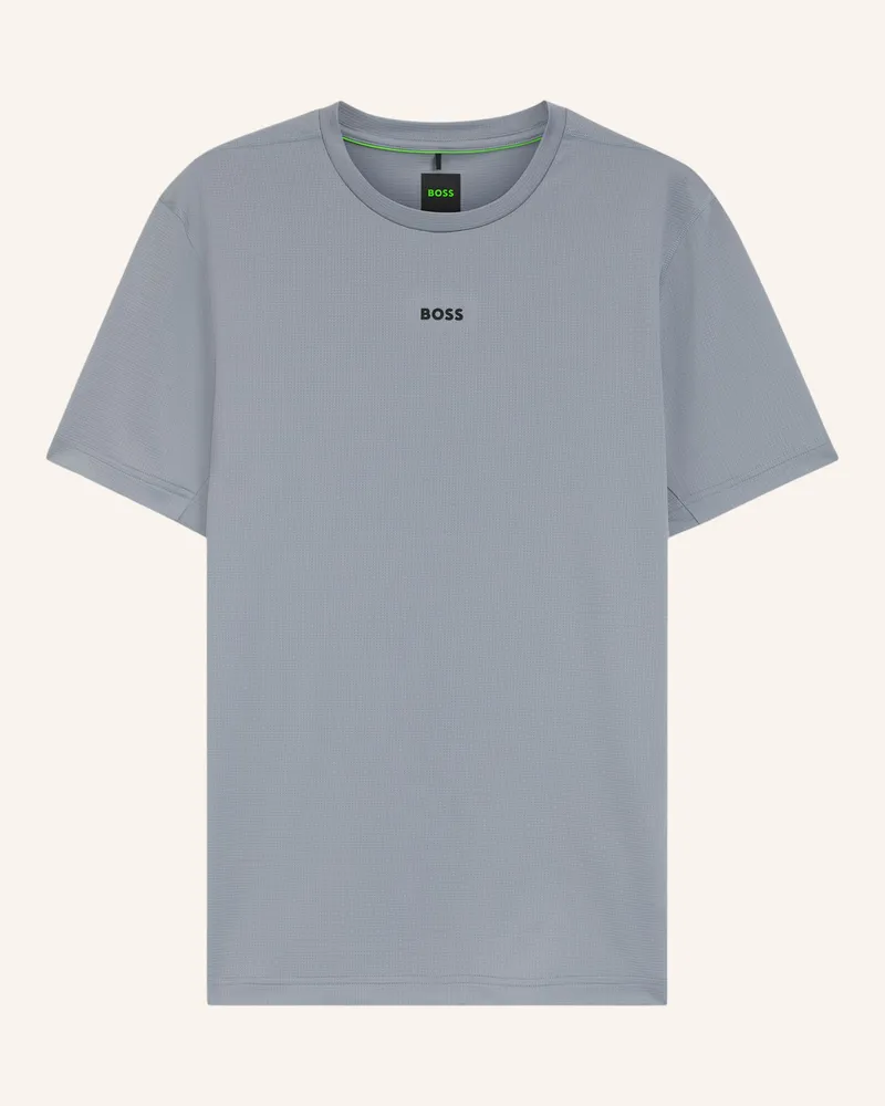 HUGO BOSS T-Shirt Ts_Active Slim Fit grau Dunkelgrau
