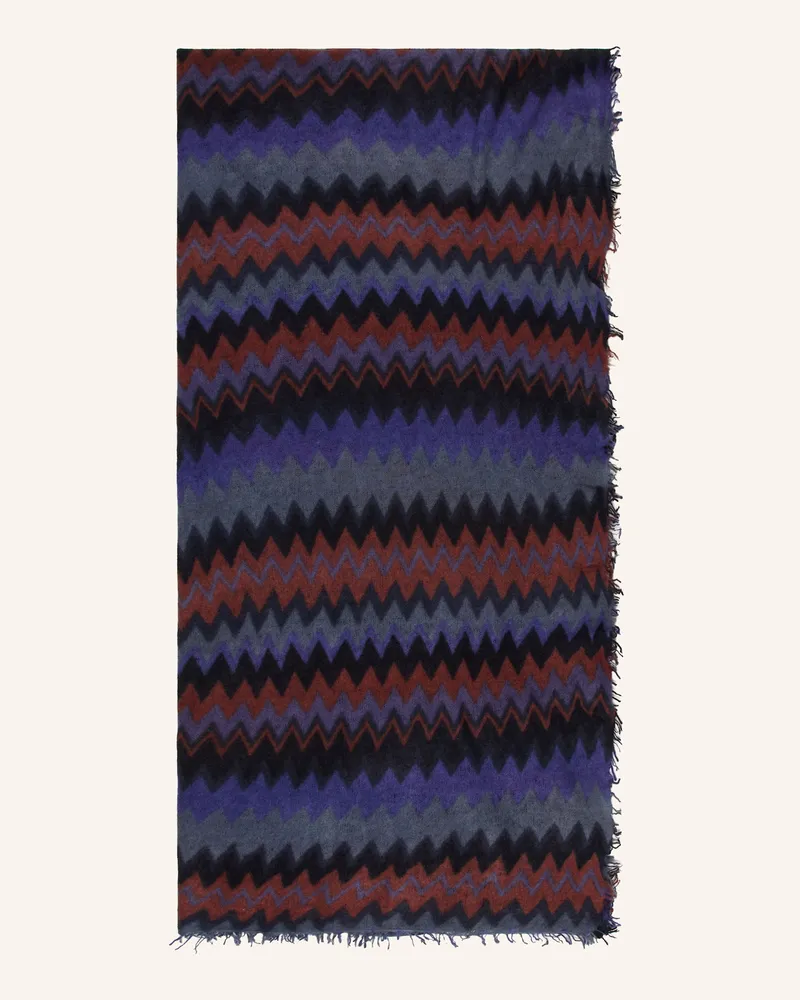 Puschoen Cashmere-Schal Dunkelblau