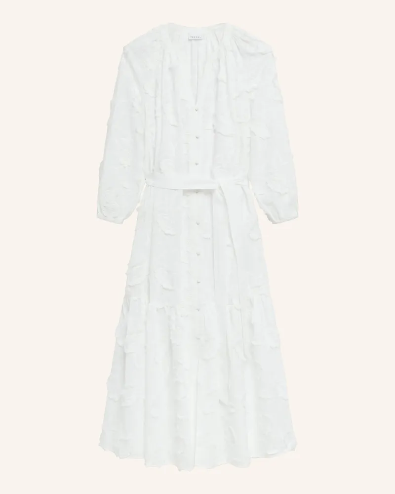 COMMA Kleid Mit 3/4-Arm weiss Weiss