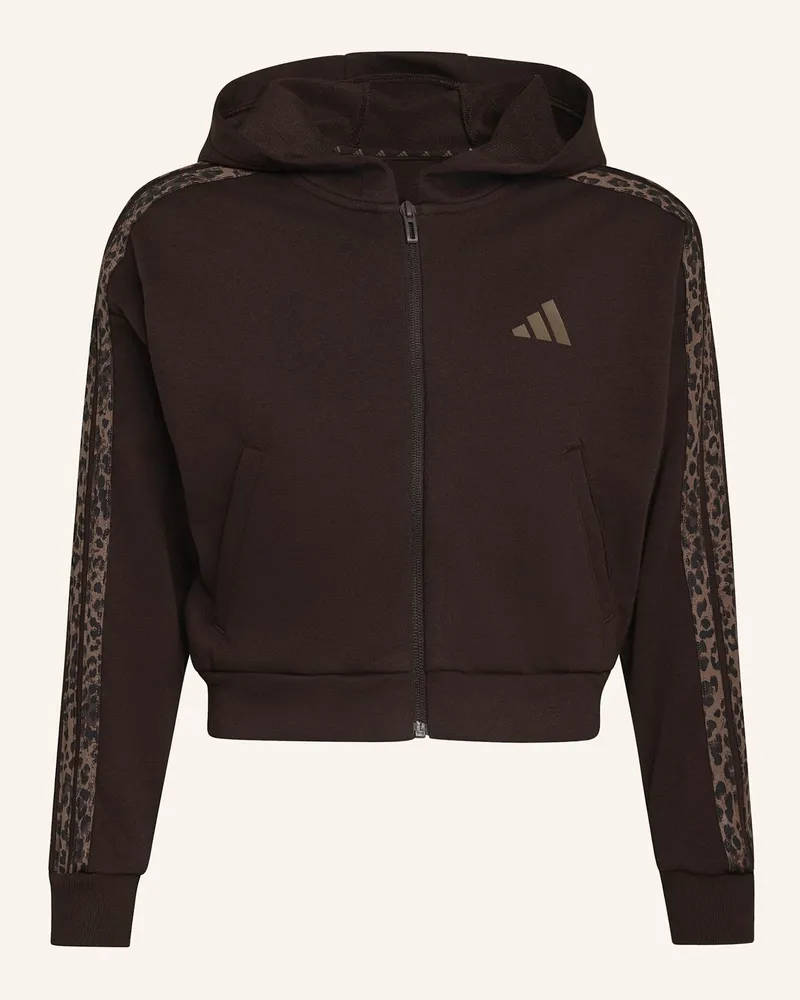 adidas Seasonals Animal Kapuzenjacke, Durchgehender Reissverschluss braun Braun