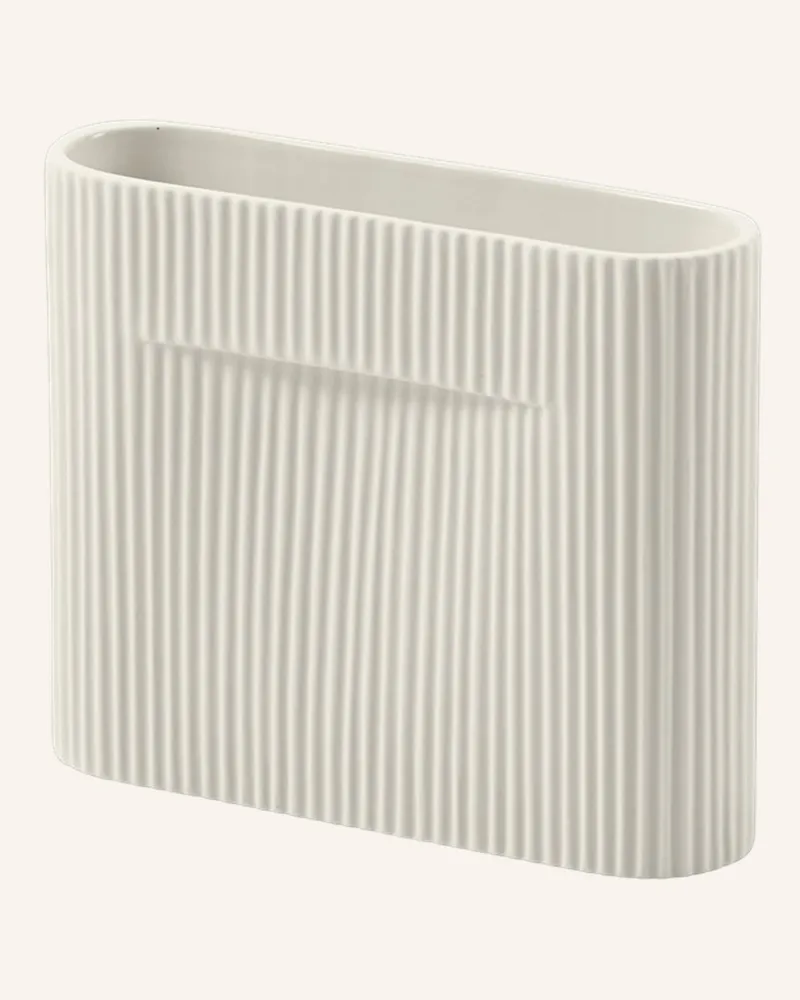 Muuto Vase Ridge weiss Creme