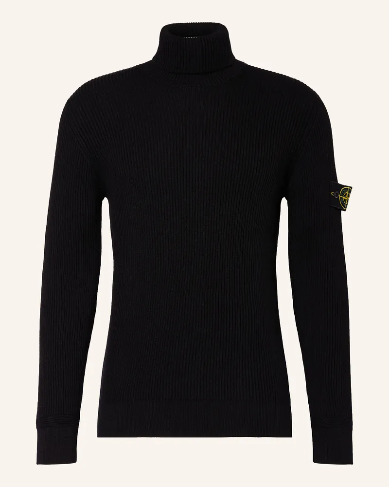 Stone Island Rollkragenpullover Schwarz