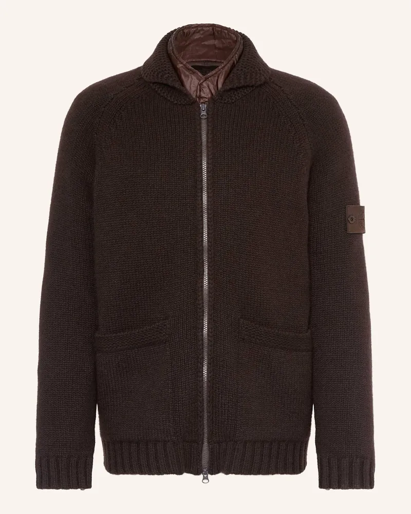 Stone Island 2-in-1-Jacke GHOST Dunkelbraun