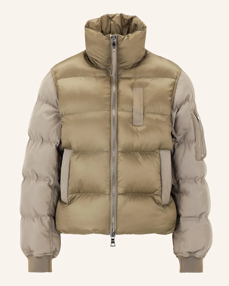 Blonde No. 8 Steppjacke FLAINE im Materialmix Hellgrün