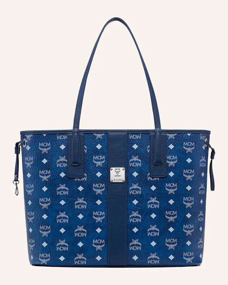 MCM Shopper LIZ VI mit Pouch Blau