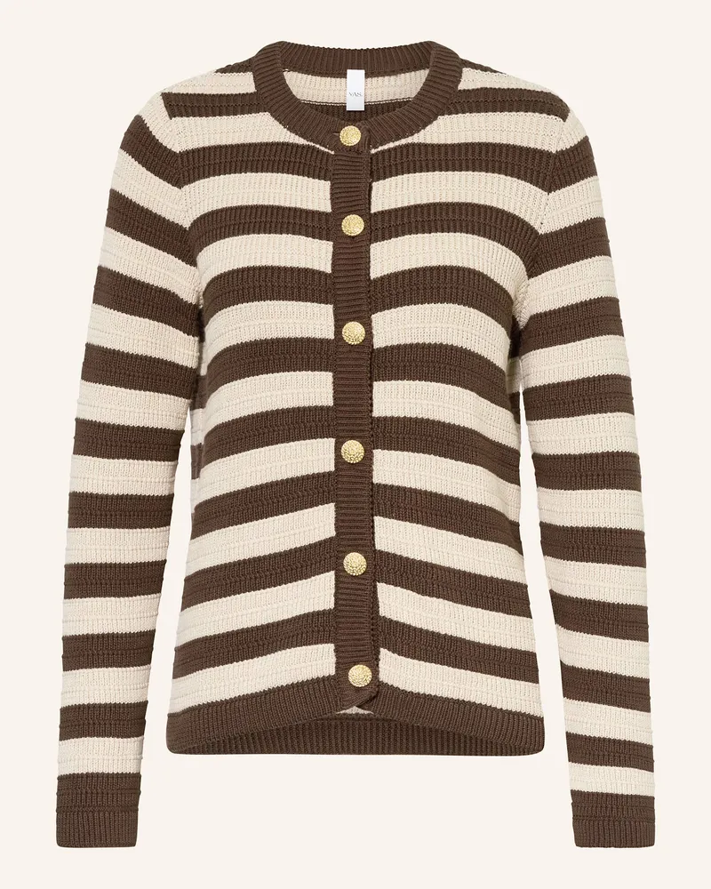 Y.A.S Strickjacke braun Gold