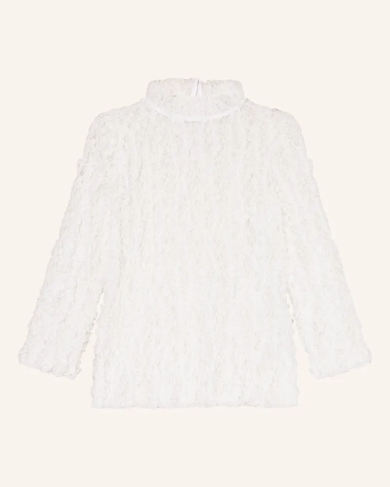 Rich&Royal Spitzenbluse mit Rüschen Weiss