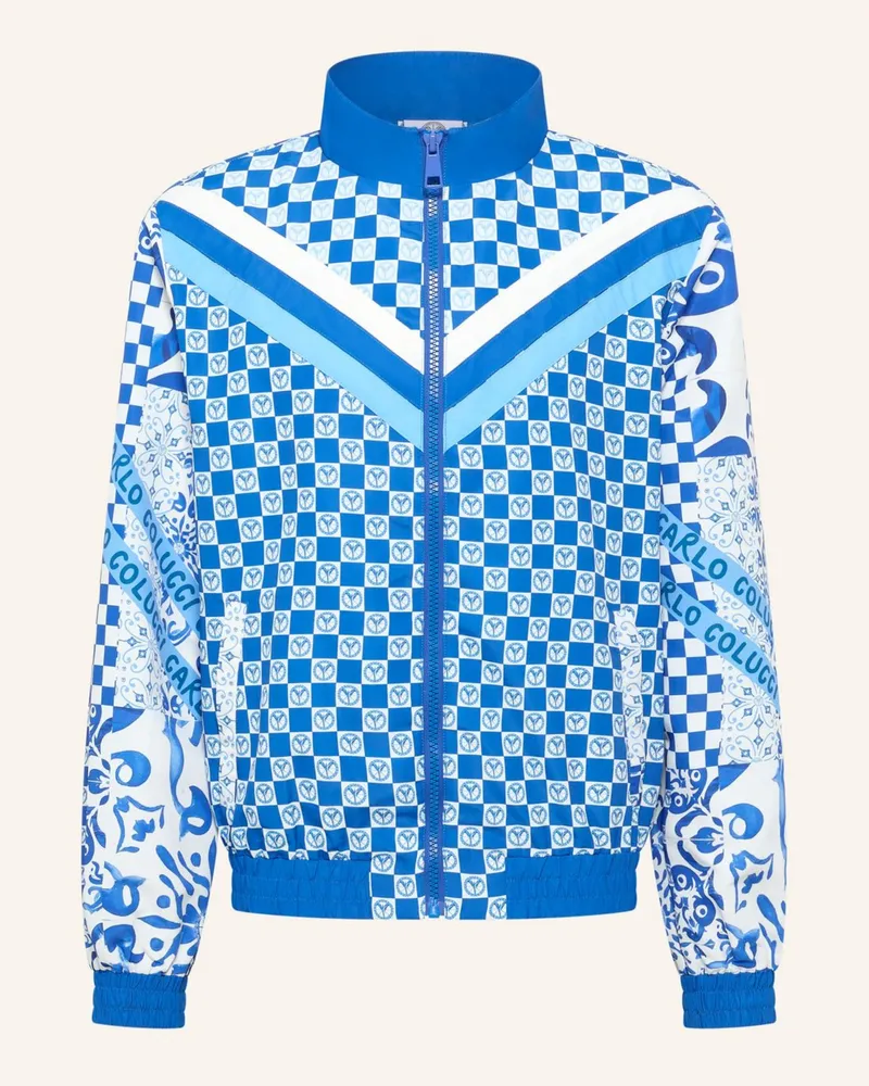 Carlo Colucci Tracksuit Jacke - Mosaic Legacy Fedrizzi blau Dunkelblau