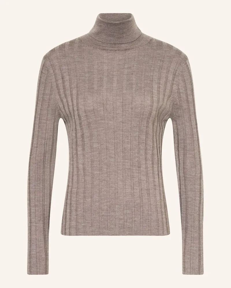ALLUDE Rollkragenpullover Grau