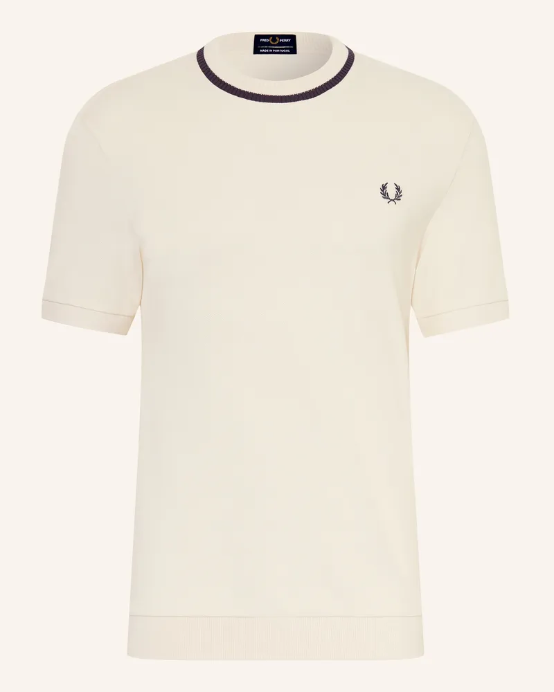 Fred Perry T-Shirt aus Piqué Ecru