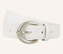 Ledergürtel Fashion weiss