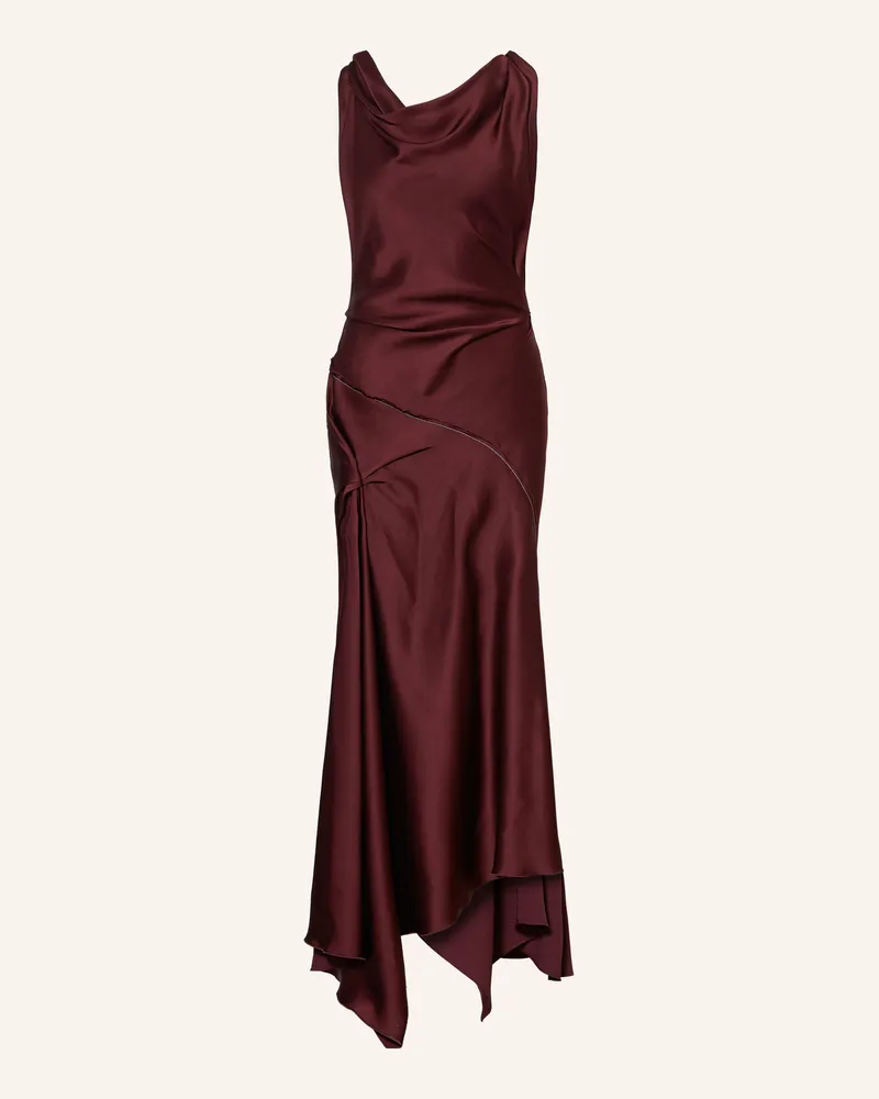 Victoria Beckham Abendkleid Dunkelrot