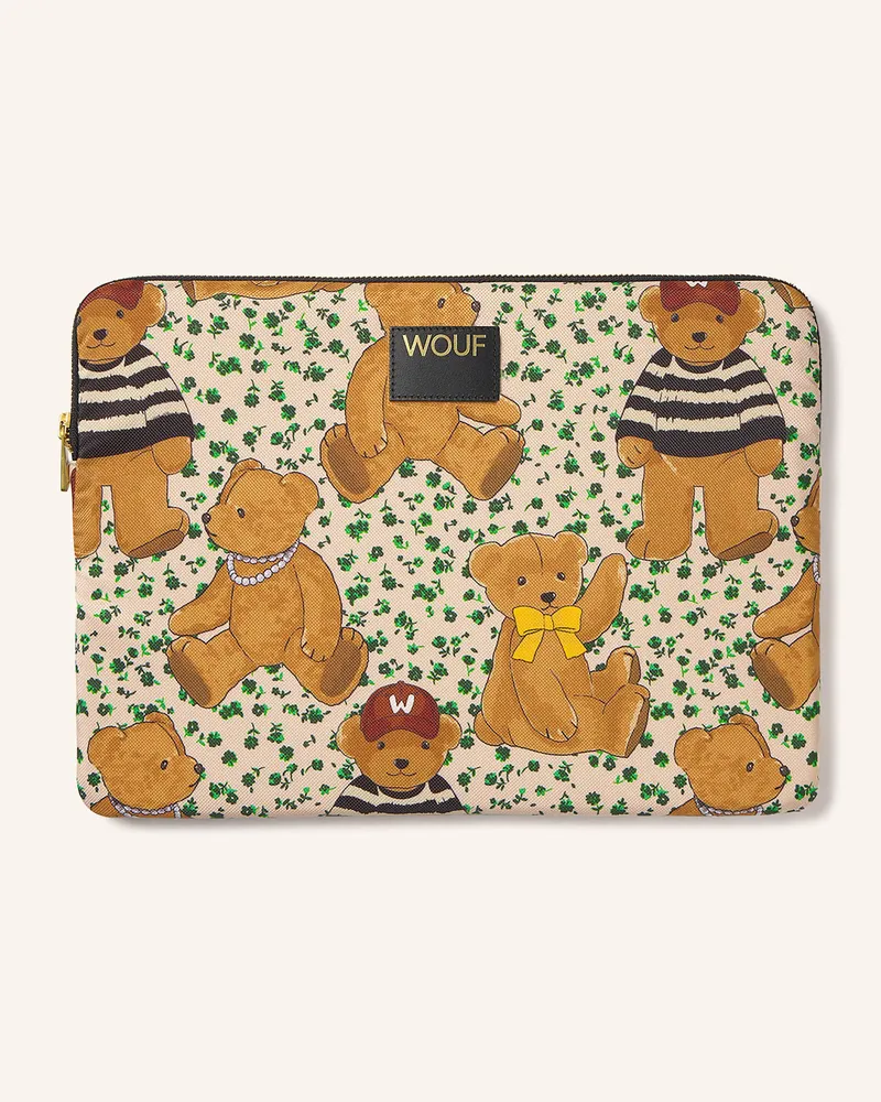 WOUF Laptop-Hülle Glow braun Cognac