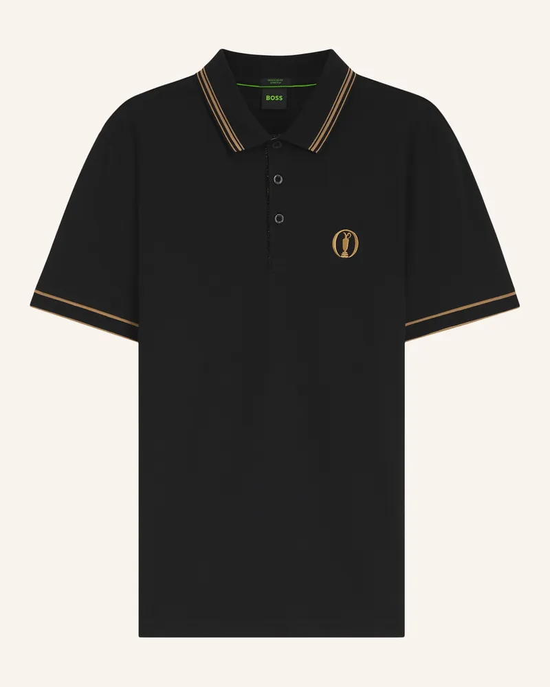 HUGO BOSS Poloshirt Paddy_The_Open-26 schwarz Schwarz