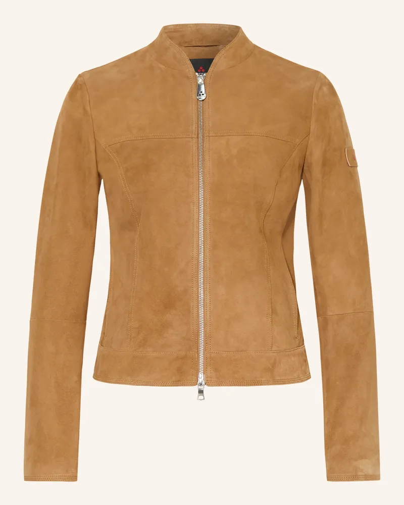 Peuterey Lederjacke SCUD Cognac