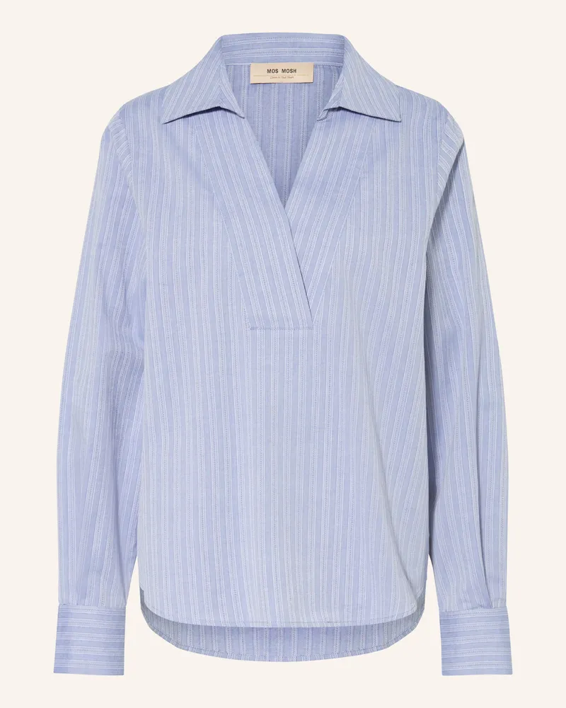 Mos Mosh Blusenshirt Mmavent Yen blau Blaugrau