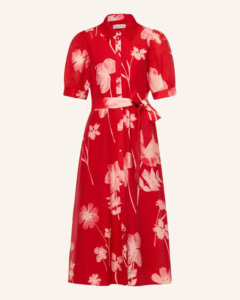 Phase Eight Hemdblusenkleid Delphine Mit Spitze rot Rot