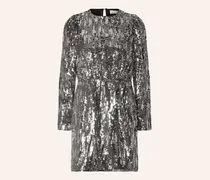 Cocktailkleid Mit Pailletten silber
