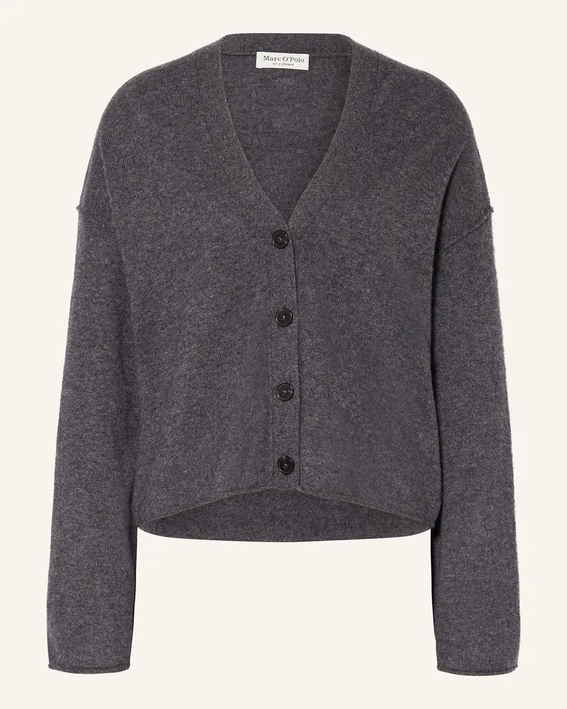 Marc O'Polo Strickjacke aus Cashmere Dunkelgrau