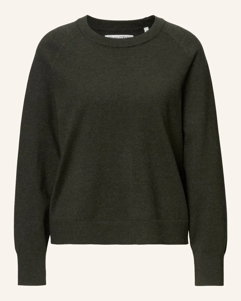 Marc O'Polo Strickpullover Dunkelgrün
