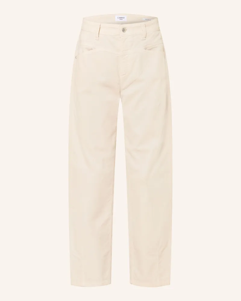 Cambio 7/8-Hose Elin Aus Cord beige Ecru