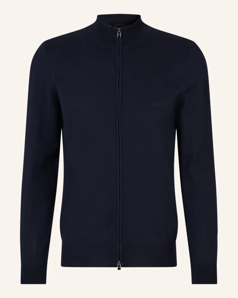 HUGO BOSS Strickjacke BALONSO Dunkelblau