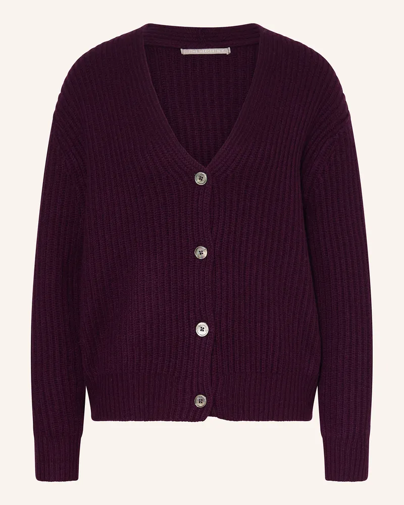 (THE MERCER) N.Y. Strickjacke aus Cashmere Dunkellila