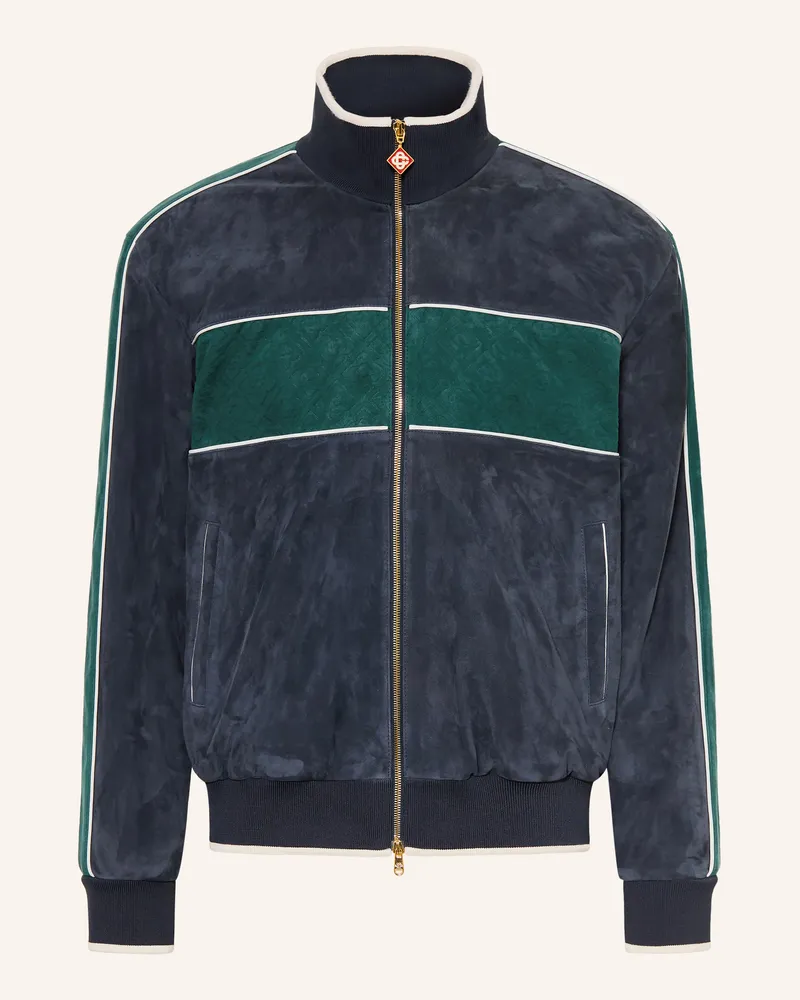 Casablanca Paris Lederblouson blau Dunkelblau